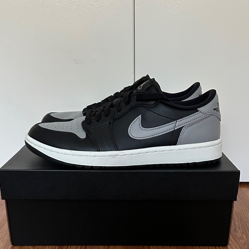 Jordan 1 low golf shoes - shadow color way - size 8